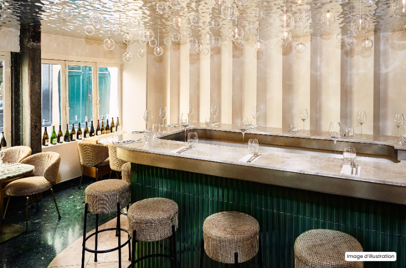 Représentation de l'activité Location bar chic parisien